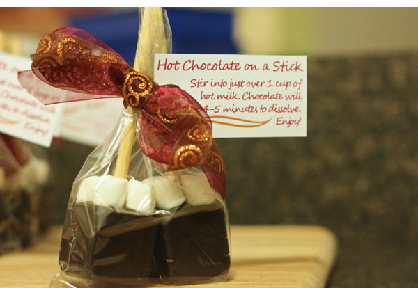 Hot Chocolate stirrers, chocolate on a stick