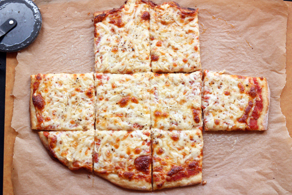 Three Cheese Pizza – 30 Pounds of Apples