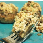 Chèvre Stuffed Mushrooms