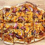Barbecue, Bacon, and Toasted Corn Flatbread Pizza