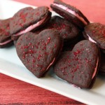 Chocolate & Raspberry Cream Cookie Sandwiches