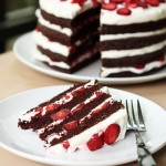 Chocolate Strawberry Cream Cake