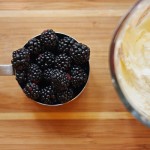 Lemon Cookies with Blackberry Buttercream